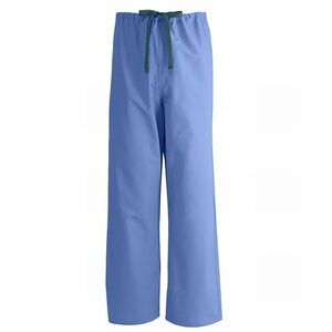 Medical Women’s Blue Scrub Pants with Waist Drawstring Size Medium